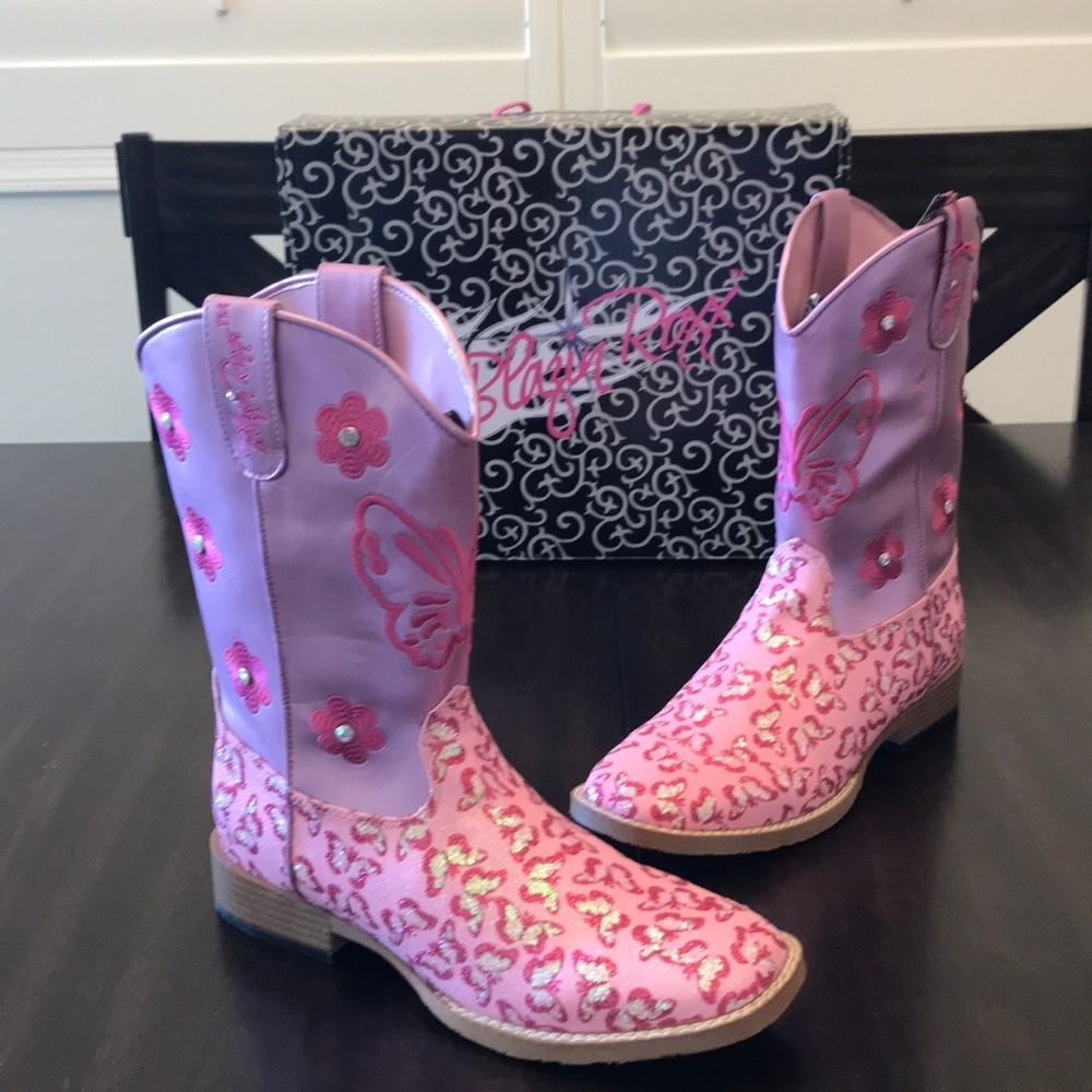 NEW in Box Blazin Roxx Western Pecos Boots YOUTH/ADULT SIZE - Picture 3 of 10